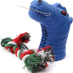 3-in-1 Interactive Dog Chew Toy with Brush and Rope