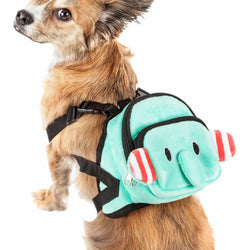 Pet Life 'Dumbone' Dual-Pocketed Compartmental Animated Dog Harness Backpack