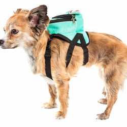 Pet Life 'Dumbone' Dual-Pocketed Compartmental Animated Dog Harness Backpack
